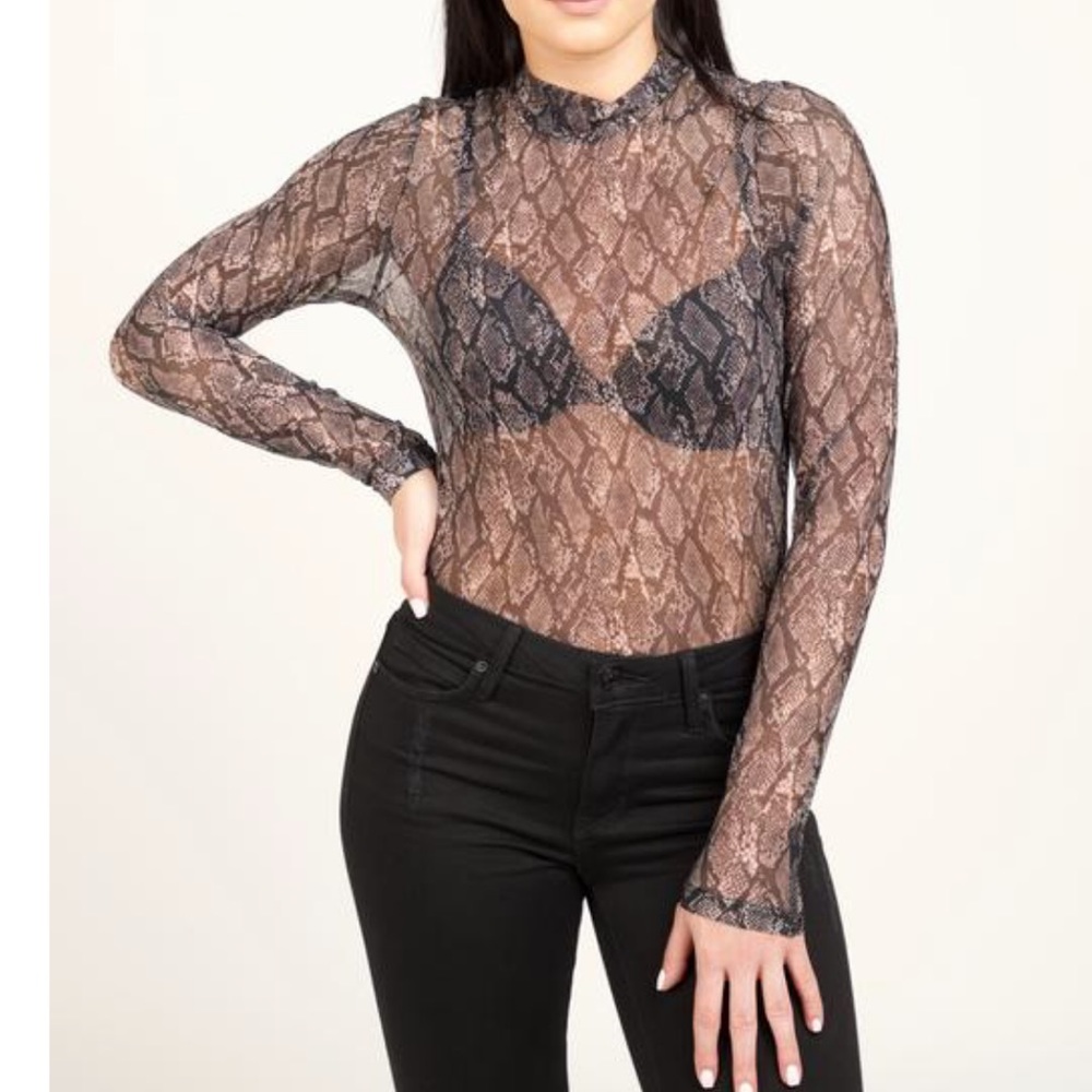 Sexy Snake Print Top